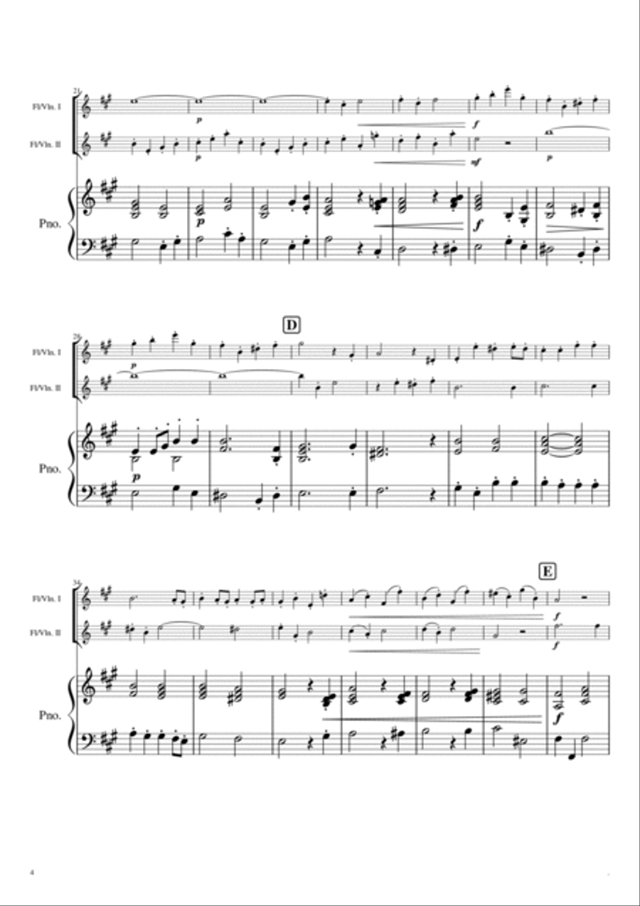 Trio Sonata No.3 in A Major TWV 42:A2 Small Ensemble scores gallery preview page 6