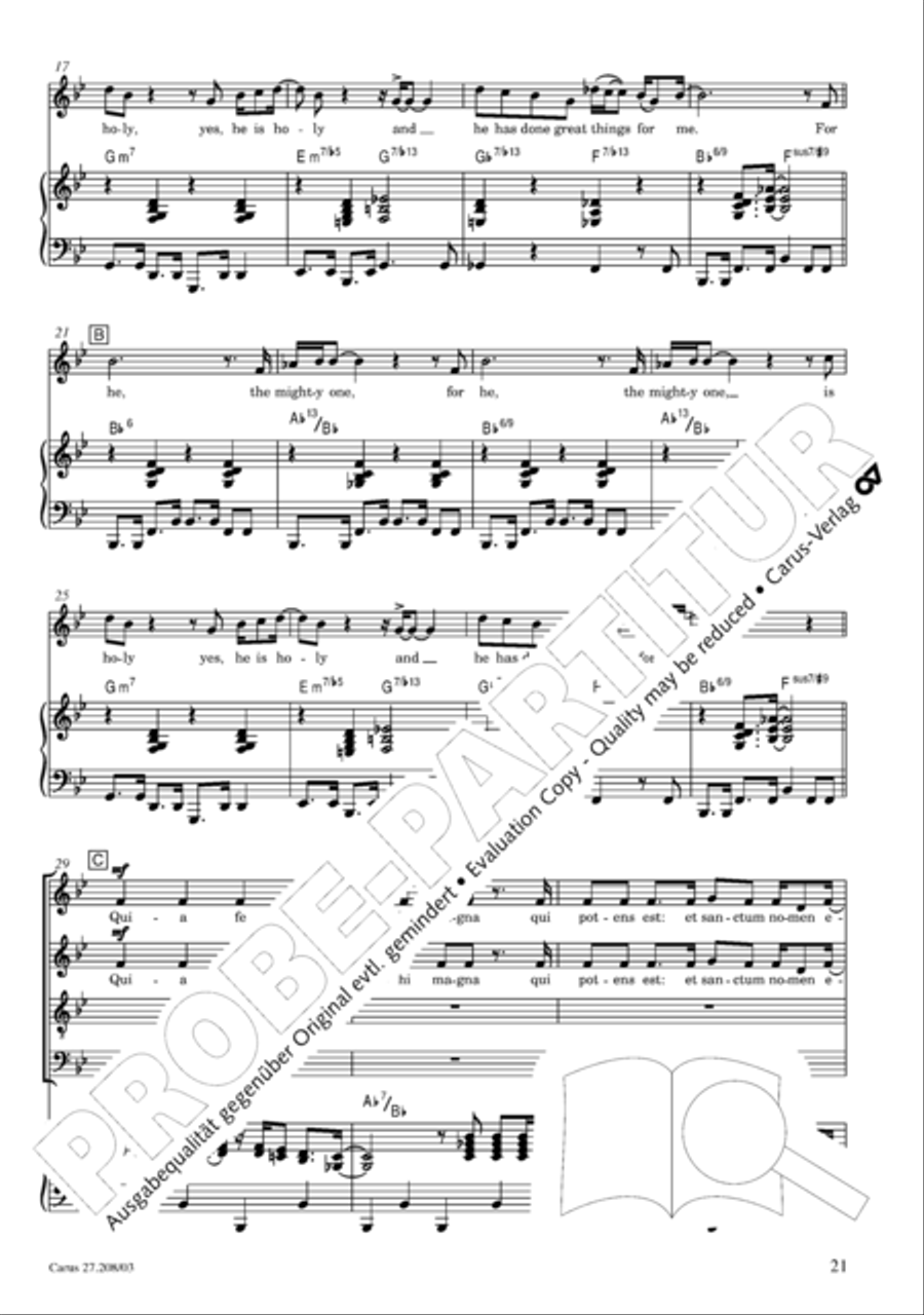 Magnificat 4-Part scores gallery preview page 22
