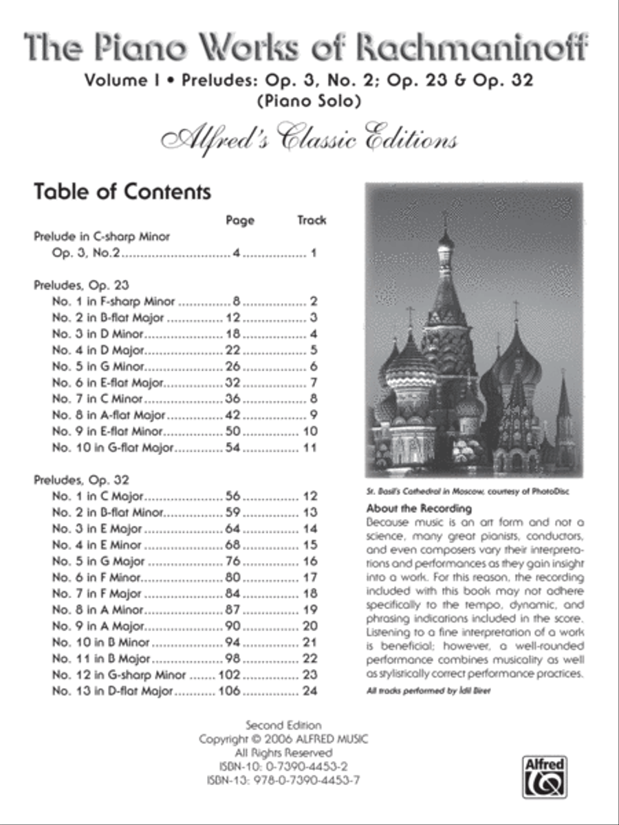The Piano Works of Rachmaninoff, Volume 1 Piano Solo scores gallery preview page 2