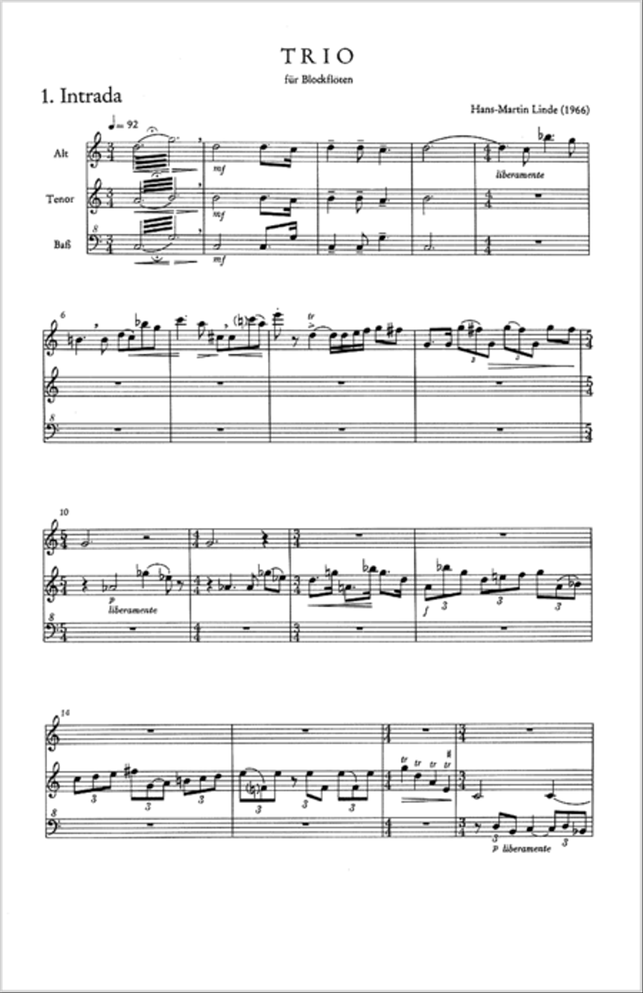 Trio for Recorders Recorder scores gallery preview page 2