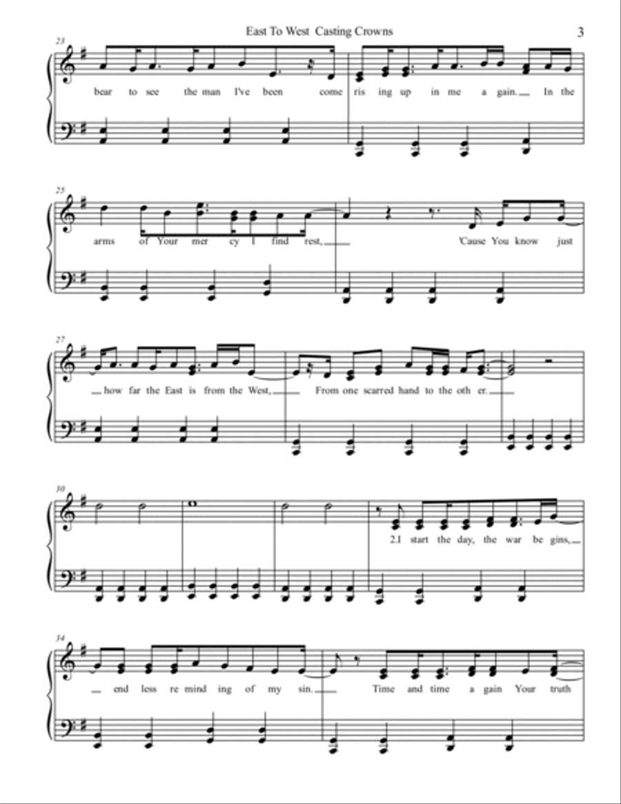 East To West Voice scores gallery preview page 3