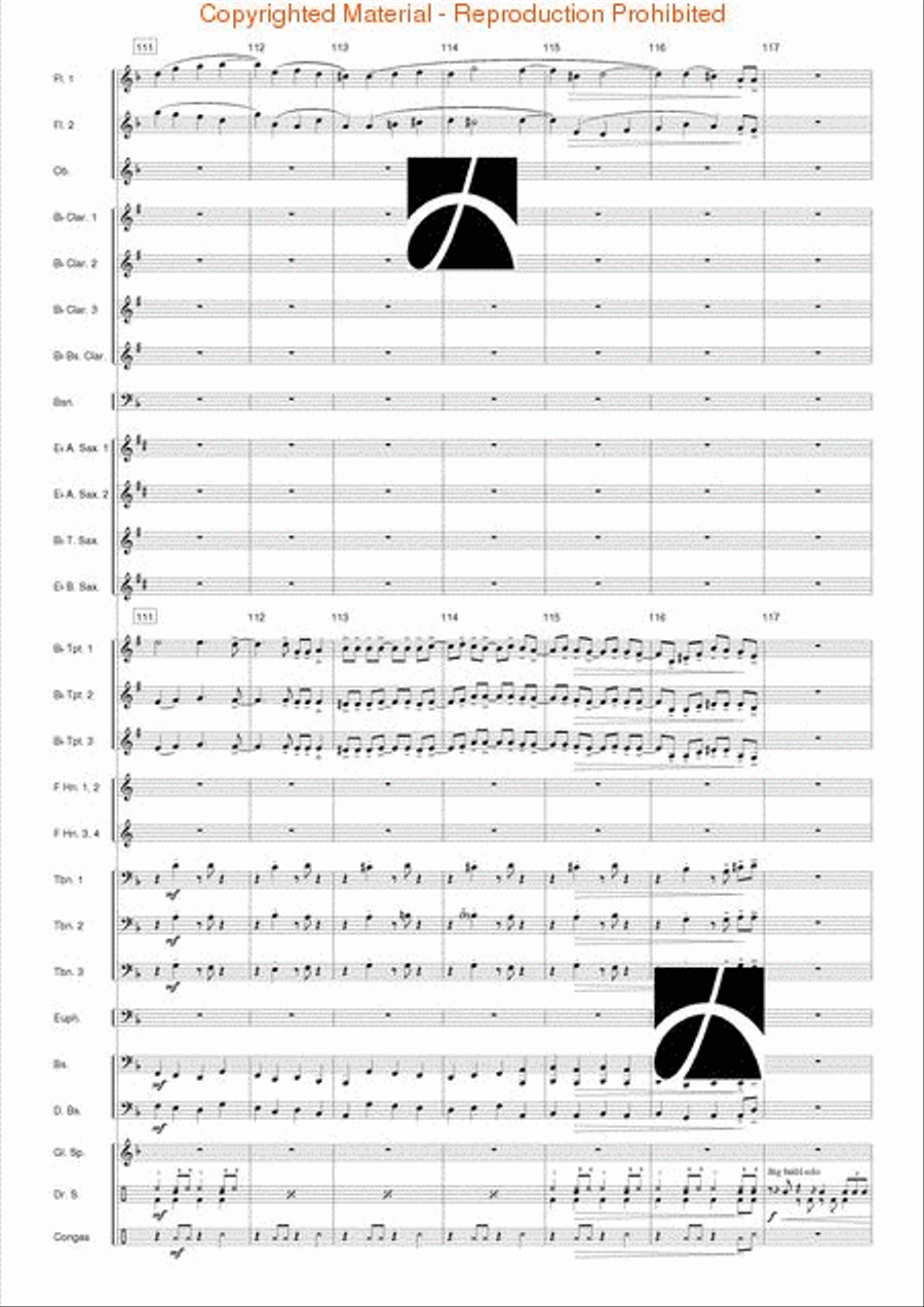 Pilgrims' Swing Concert Band scores gallery preview page 17