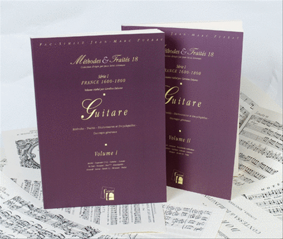 Methods & Treatises Guitar - 2 volumes - France 1600-1800 Guitar scores gallery preview page 1