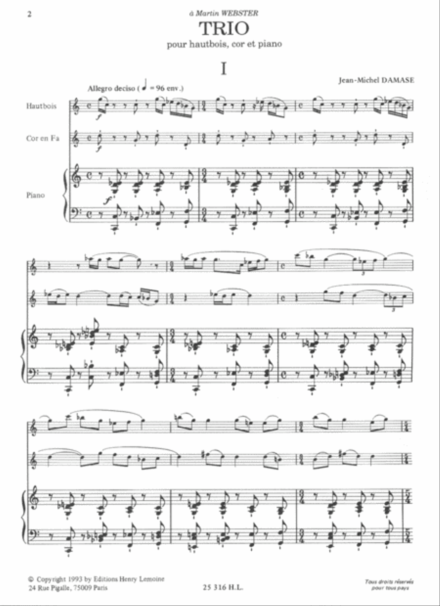 Trio (Oboe/Horn/Piano) Trio (Oboe/Horn/Piano) Oboe scores gallery preview page 2