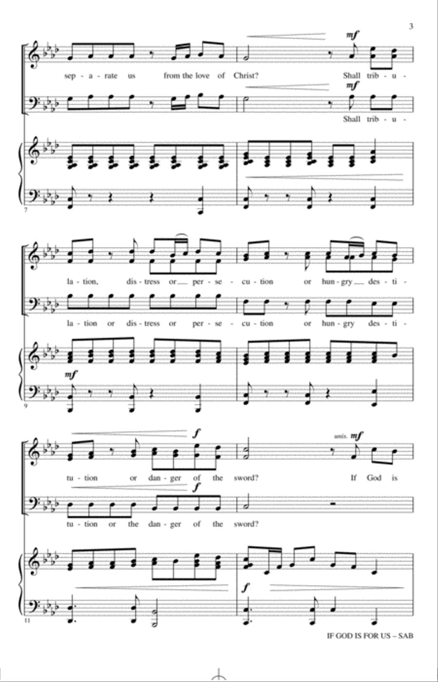 If God Is For Us If God Is For Us 3-Part scores gallery preview page 2
