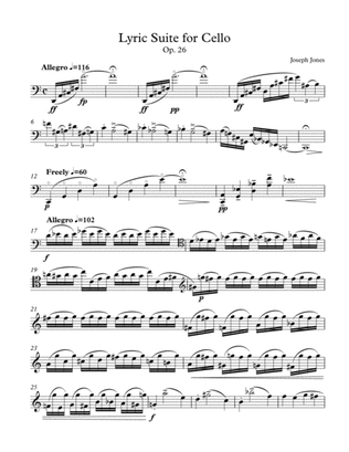 Lyric Suite for Cello, Op. 26