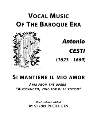Book cover for CESTI Antonio: Si mantiene il mio amor, aria from the opera "Alessandro, vincitor di se stesso", arr