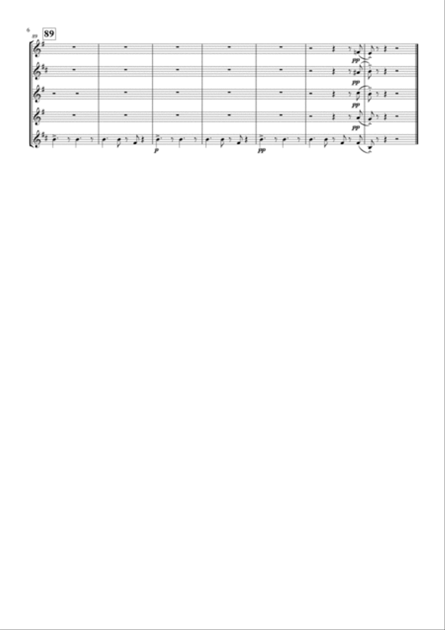 God Rest Ye Tipsy Gentlemen for Saxophone Quintet Saxophone Quintet scores gallery preview page 6