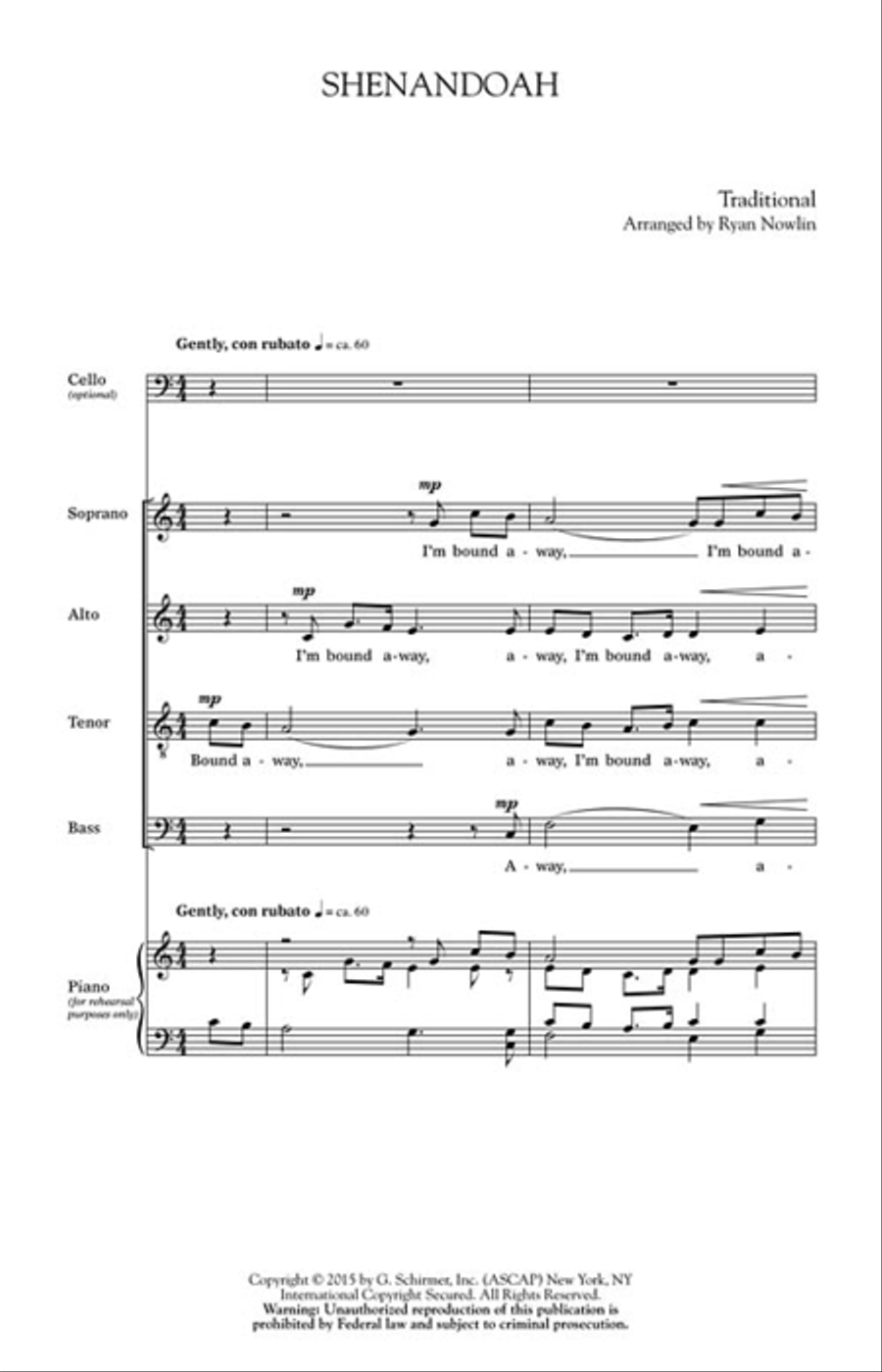 Shenandoah 4-Part scores gallery preview page 2