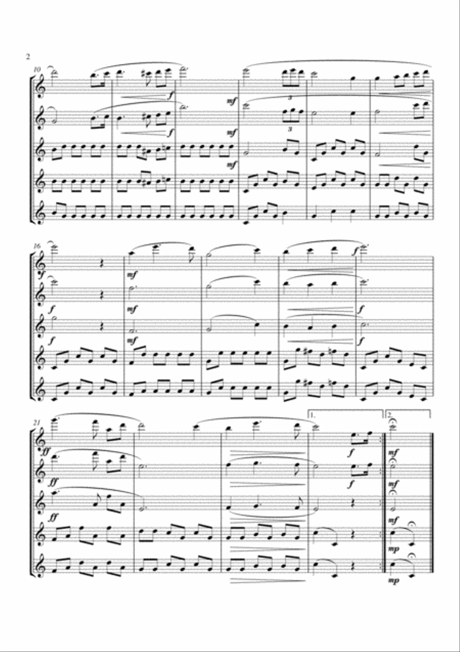 When the Swallows Homeward Fly Flute scores gallery preview page 2
