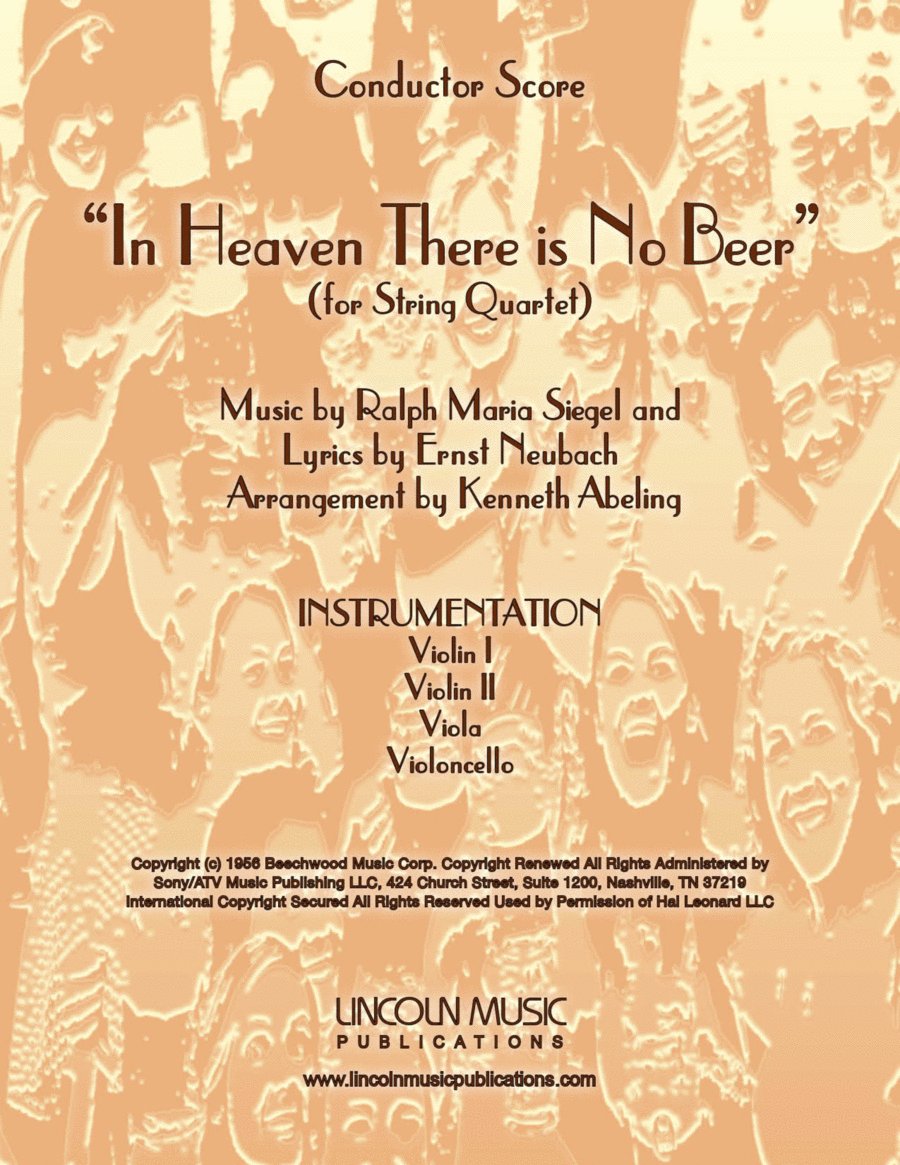 In Heaven There Is No Beer String Quartet scores gallery preview page 1