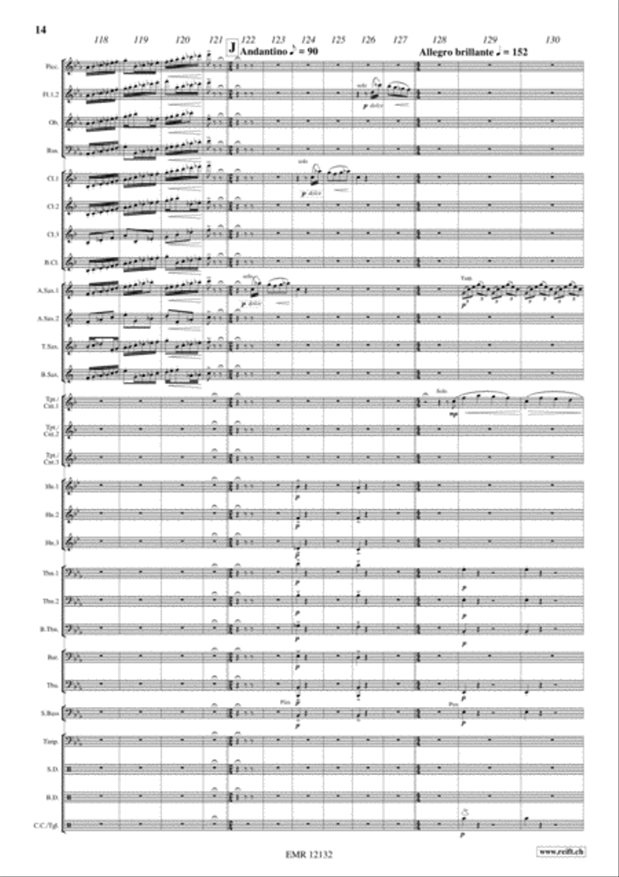 La Forza del Destino Concert Band scores gallery preview page 14