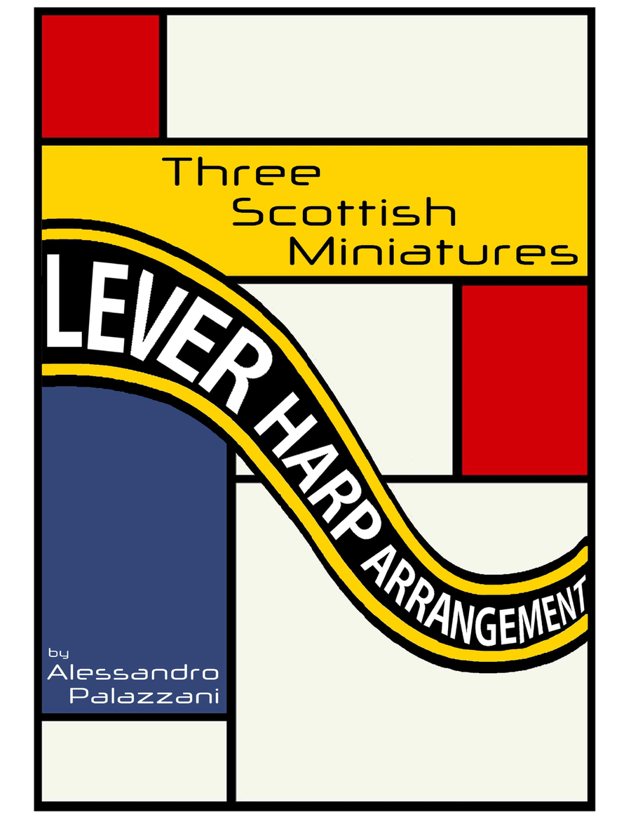 Three Scottish Miniatures for lever harp Celtic Harp scores gallery preview page 1