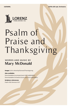 Book cover for Psalm of Praise and Thanksgiving