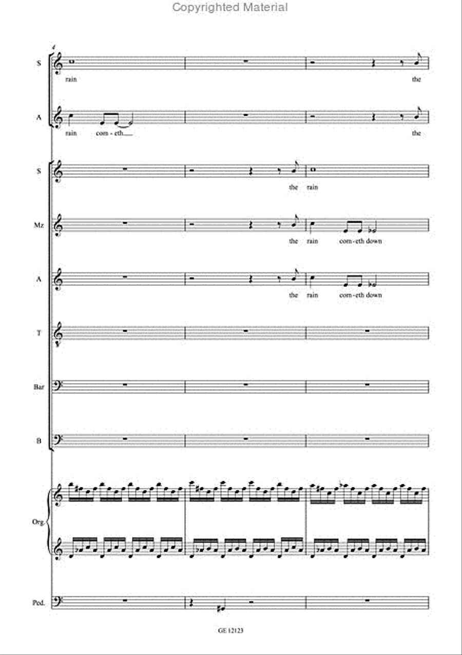 For as the rain SSA scores gallery preview page 3
