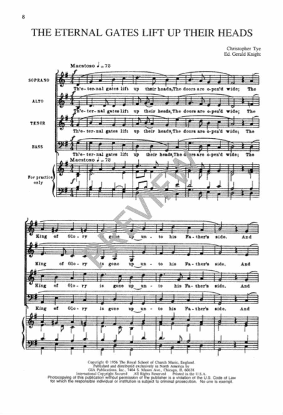 Four Motets 4-Part scores gallery preview page 9