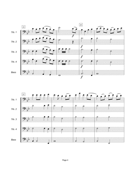 Rondou - Mouret for trombone quintet image number null