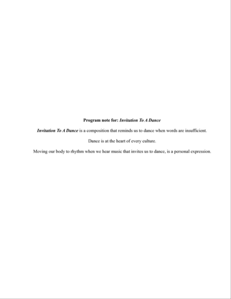 Invitation To A Dance Invitation To A Dance Chamber Music scores gallery preview page 3