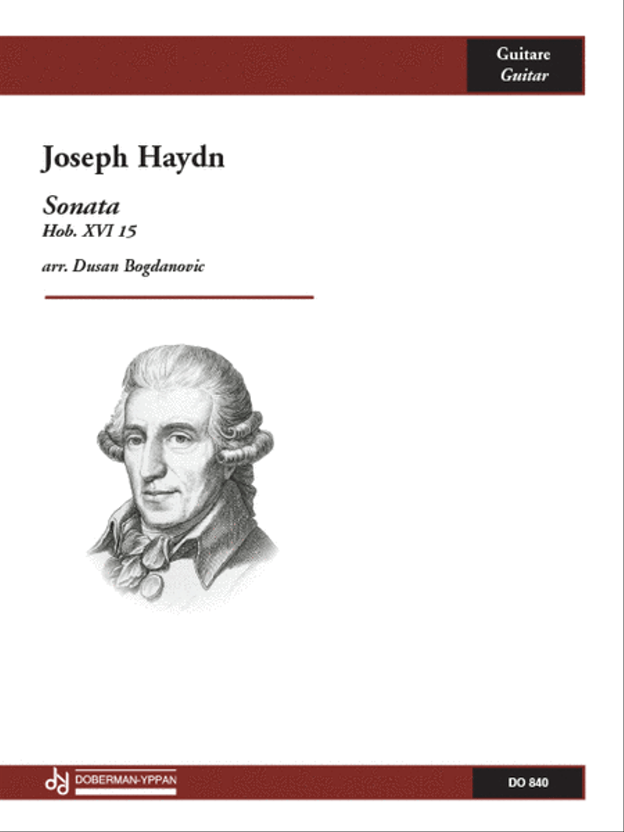Sonata Hob. XVI 15 Classical Guitar scores gallery preview page 1