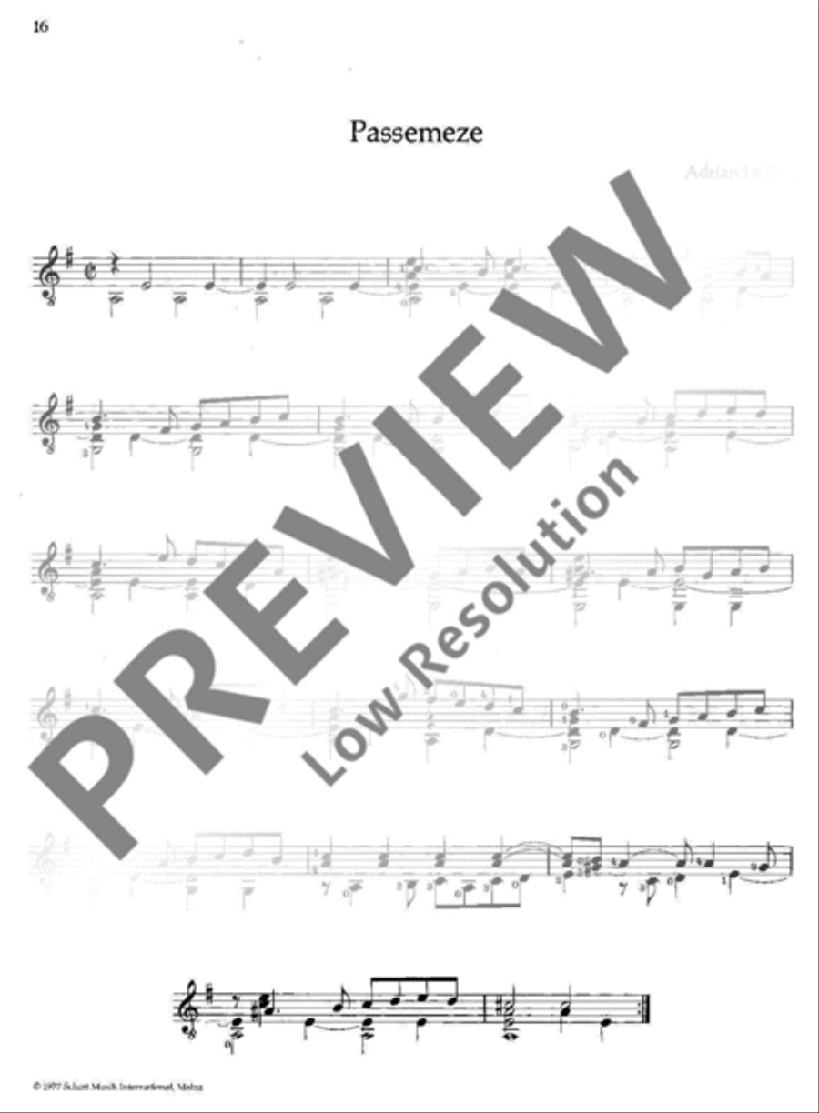 Musik der Renaissance Classical Guitar scores gallery preview page 17