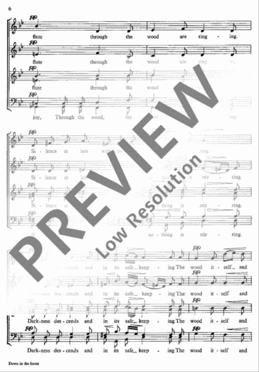 Songs of Nature 4-Part scores gallery preview page 7