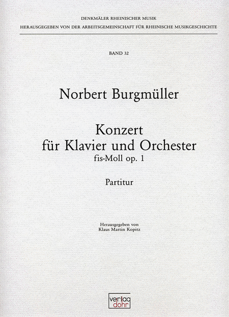 Klavierkonzert fis-Moll op. 1 (1828/29)