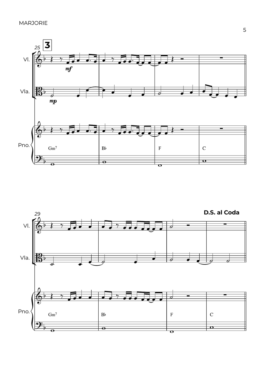 Marjorie String Duet scores gallery preview page 5