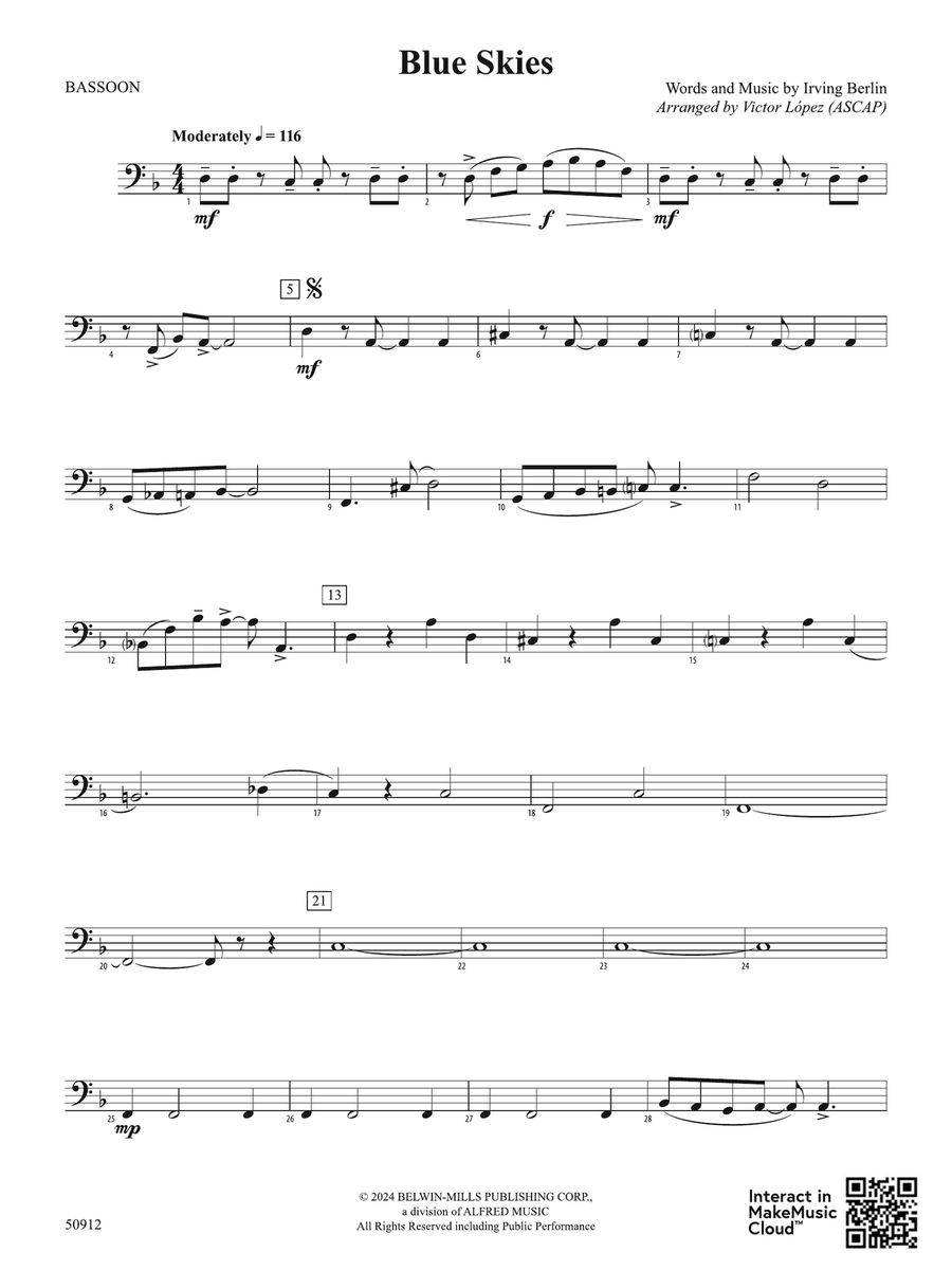 Blue Skies: Bassoon