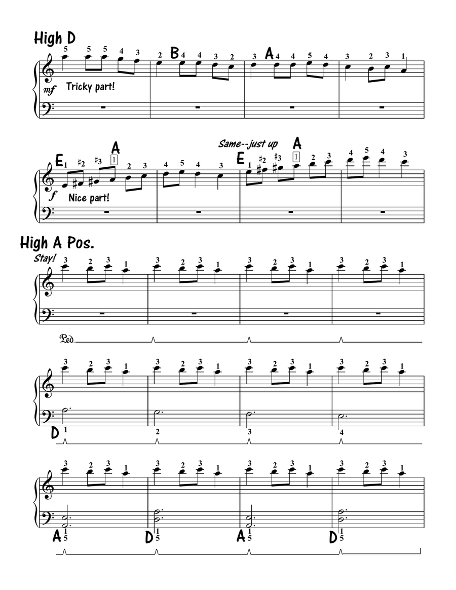 Carol of the Bells (PRIMER LEVEL for 1st Year Students) Piano Method scores gallery preview page 2