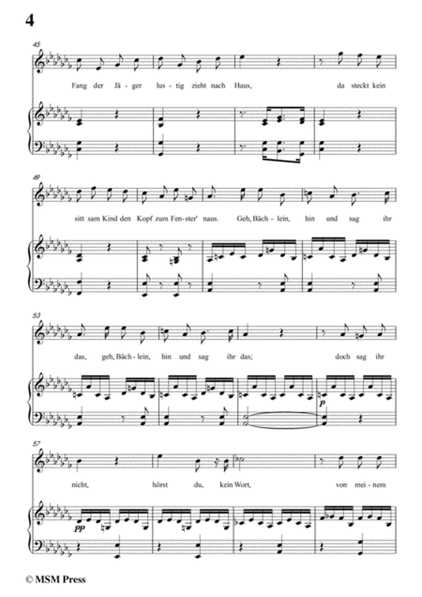 Schubert-Eifersucht und Stolz,from 'Die Schöne Müllerin',Op.25 No.15,in a flat minor,for Voice&Pno image number null