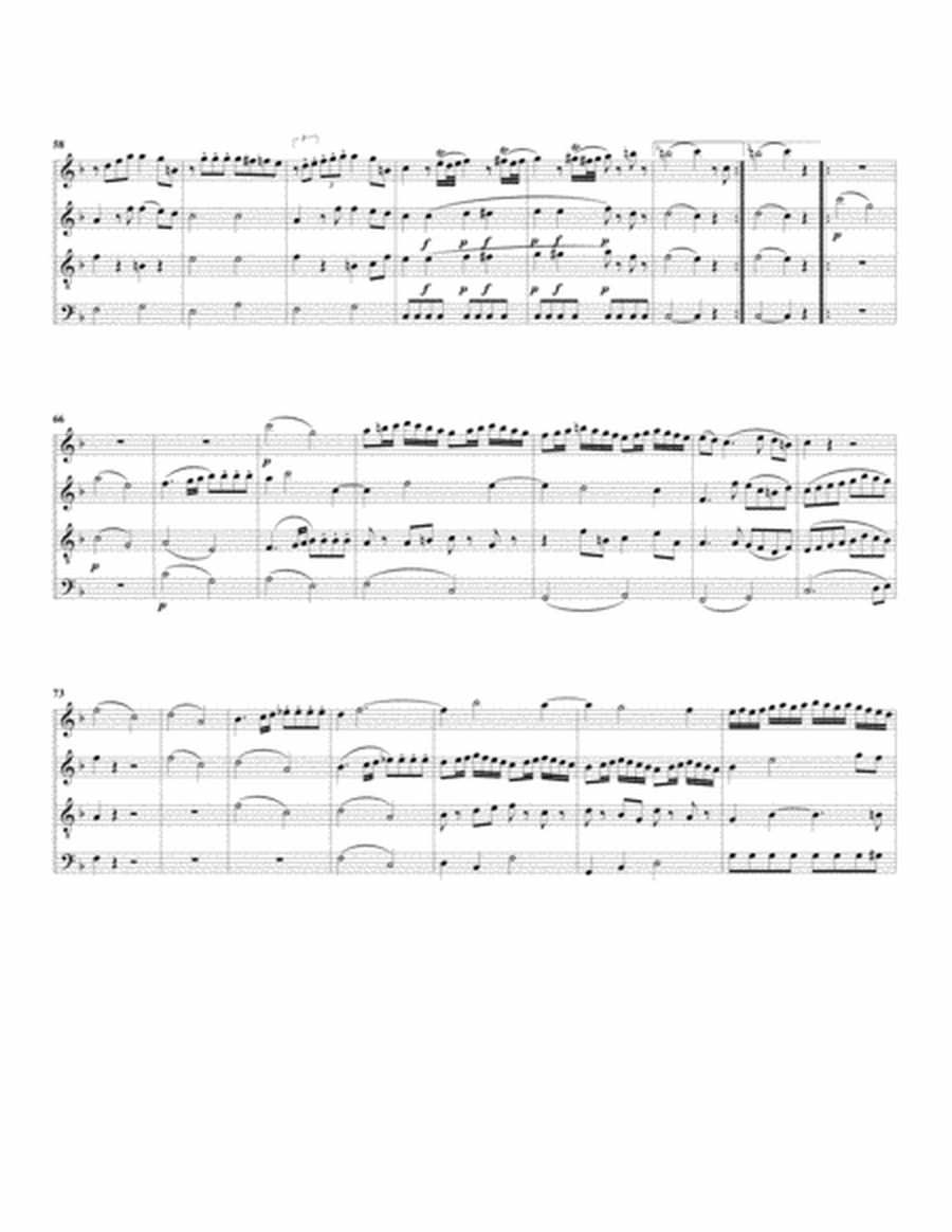 Quartet, K.370 (arrangement for 4 recorders)