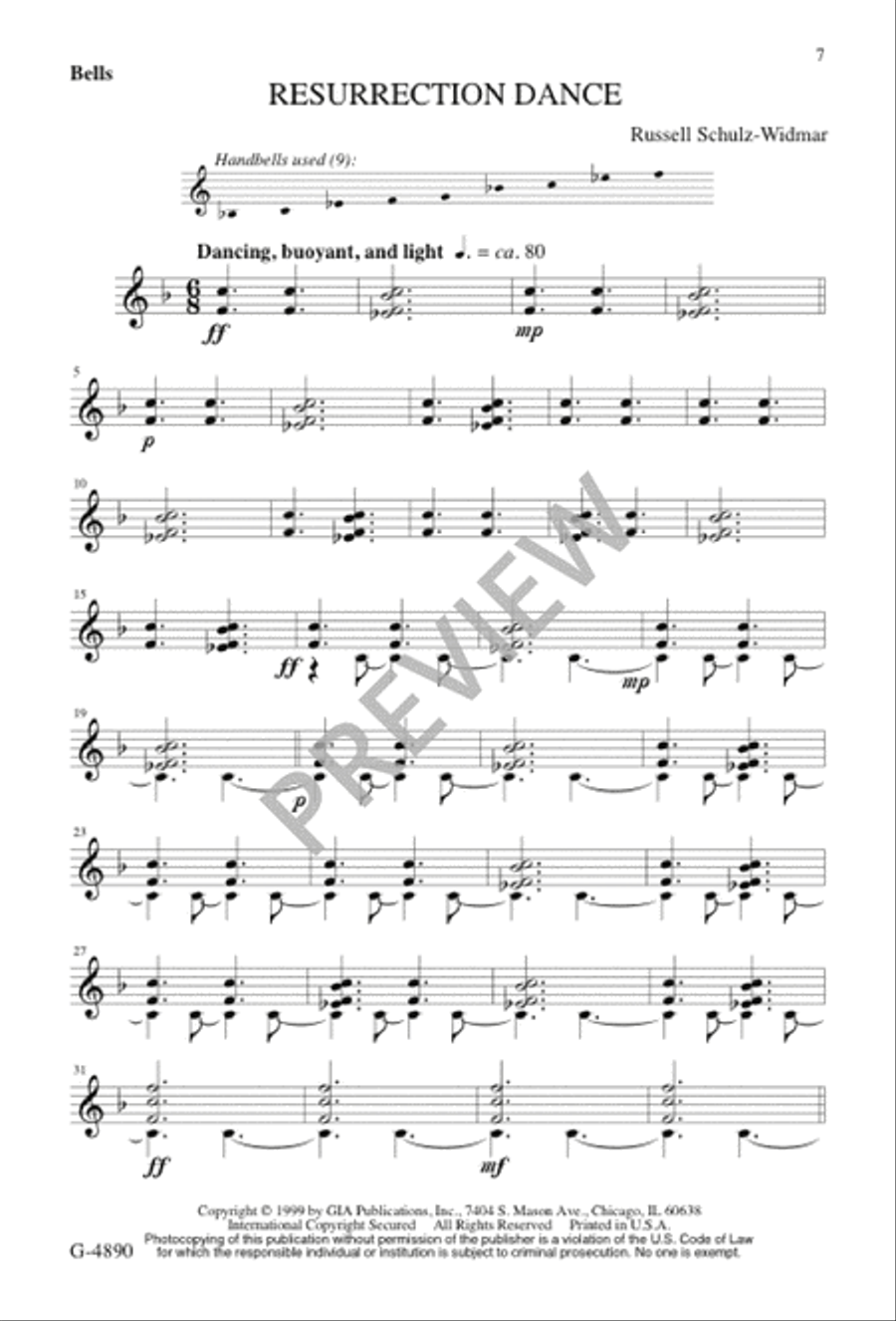 Resurrection Dance 3-Part scores gallery preview page 7
