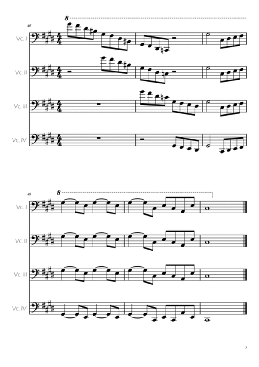 Swan Lake (theme) - Tchaikovsky - Cello Quartet image number null