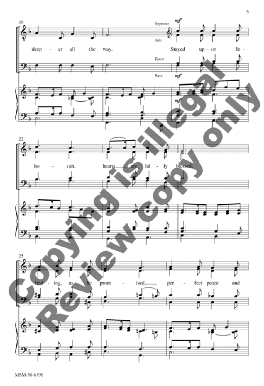 Like a River Glorious 4-Part scores gallery preview page 4