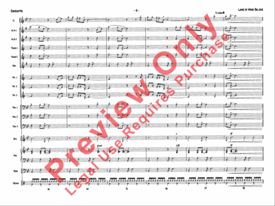 Land of Make Believe Land of Make Believe Jazz Ensemble scores gallery preview page 9