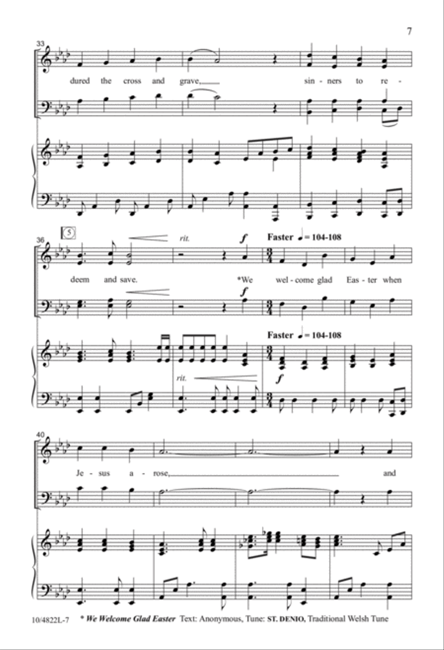 He Is Alive Forevermore He Is Alive Forevermore 4-Part scores gallery preview page 6