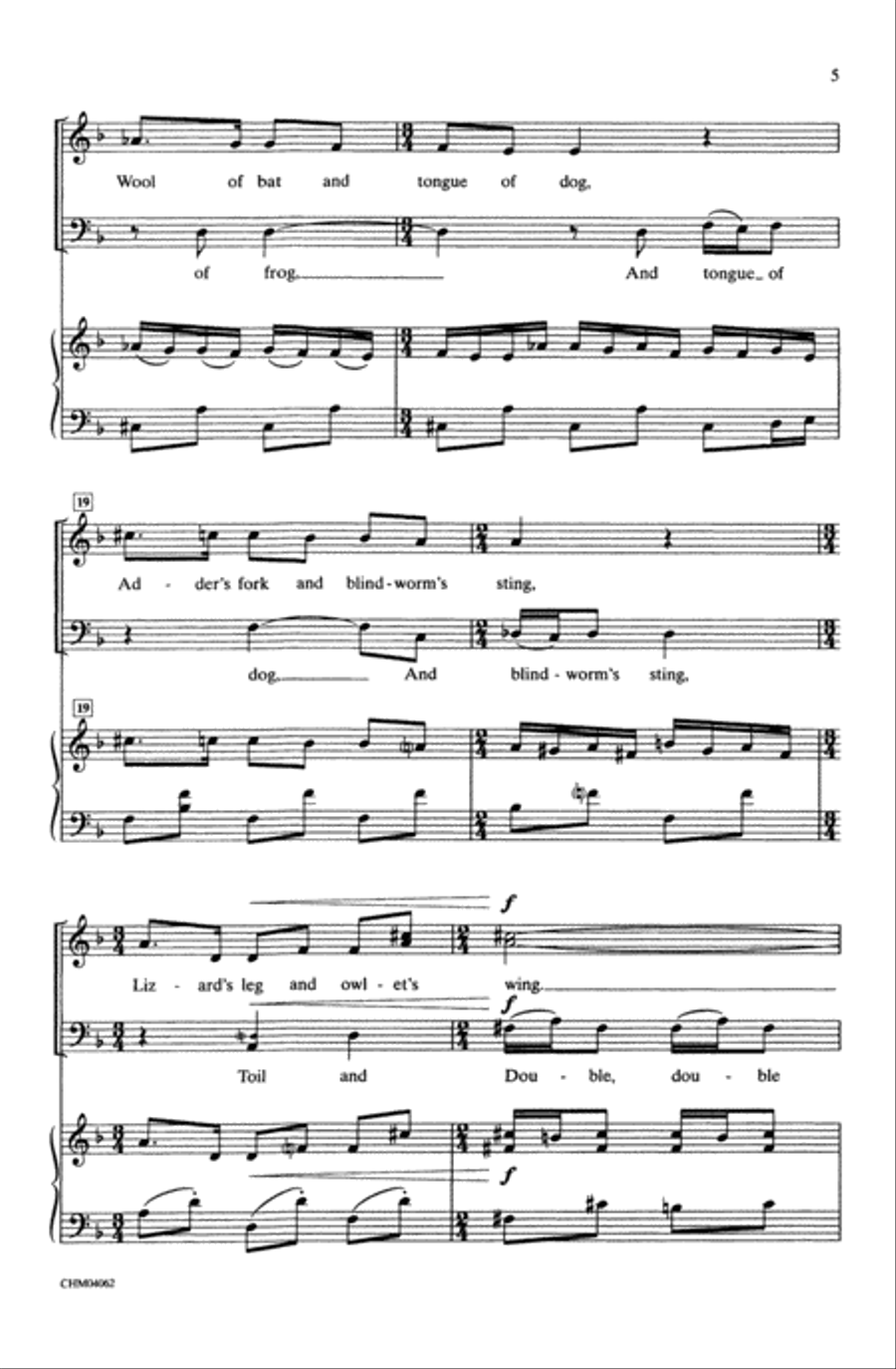 Double Trouble (from Harry Potter and the Prisoner of Azkaban) Choir scores gallery preview page 3