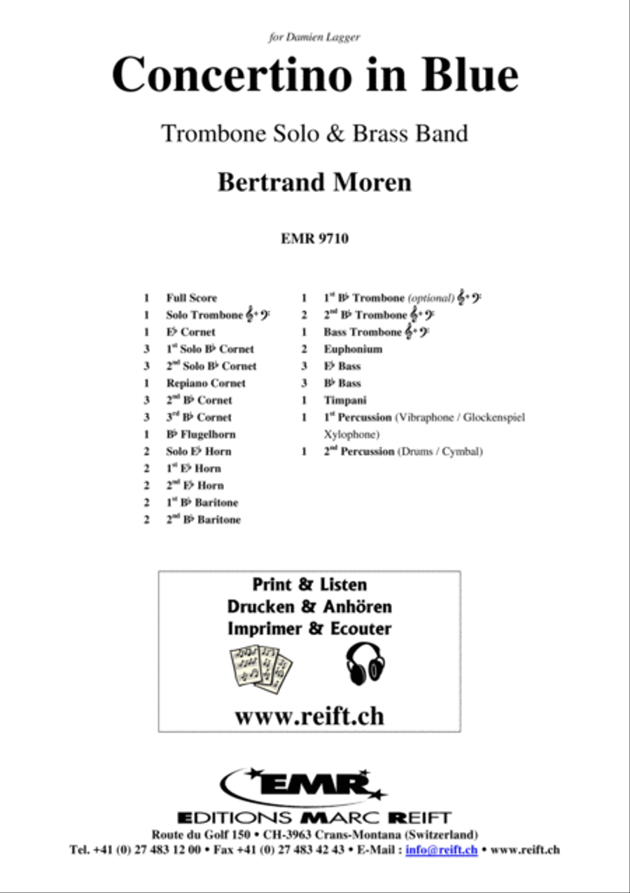 Concertino in Blue Brass Band scores gallery preview page 2