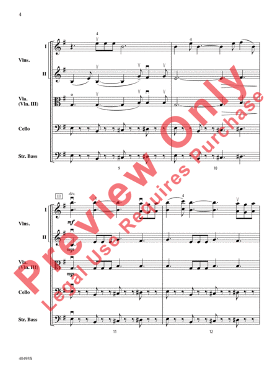 Christmas Toys on Parade String Orchestra scores gallery preview page 5