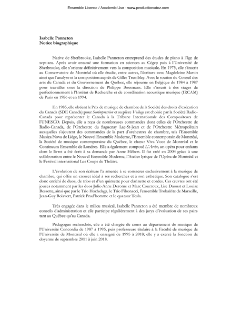 Le clair du ciel au large Clarinet Solo scores gallery preview page 2