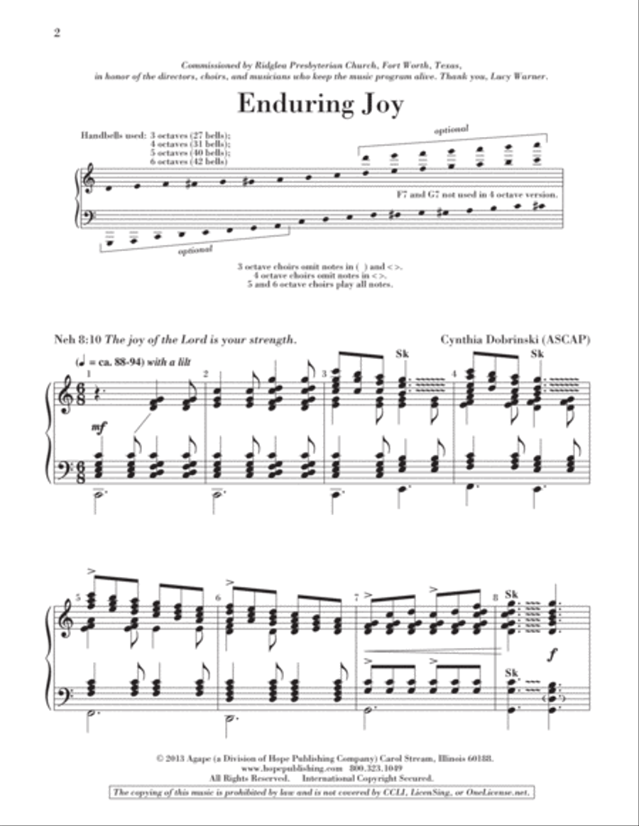 Enduring Joy Enduring Joy 5-Octaves scores gallery preview page 3