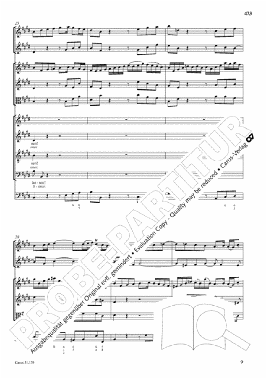 The Complete Sacred Vocal Works (Das geistliche Vokalwerk) Voice scores gallery preview page 474