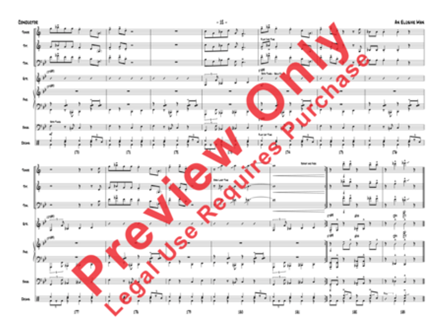 An Elusive Man Jazz Ensemble scores gallery preview page 15