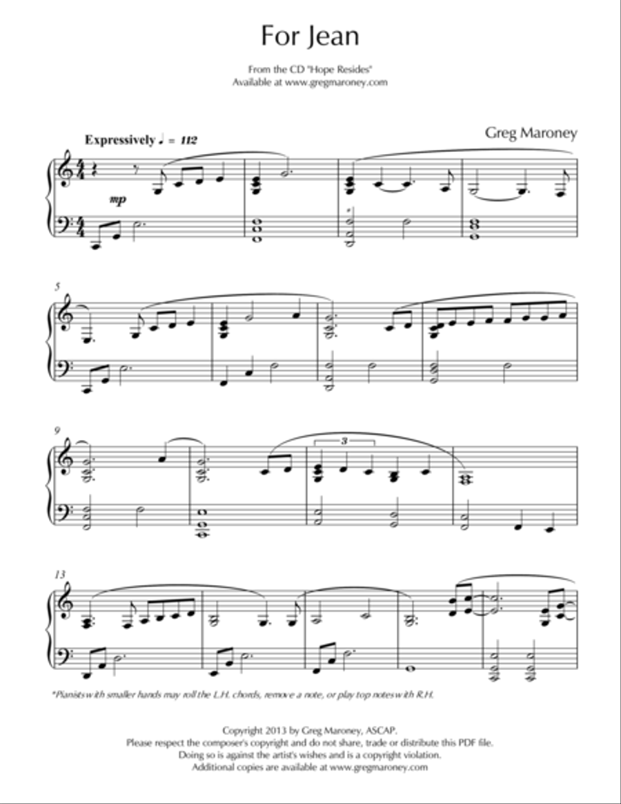For Jean Piano Method scores gallery preview page 1
