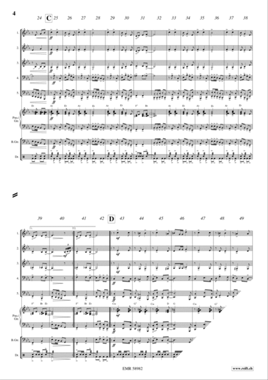 The Ride To The West Brass Quintet scores gallery preview page 5