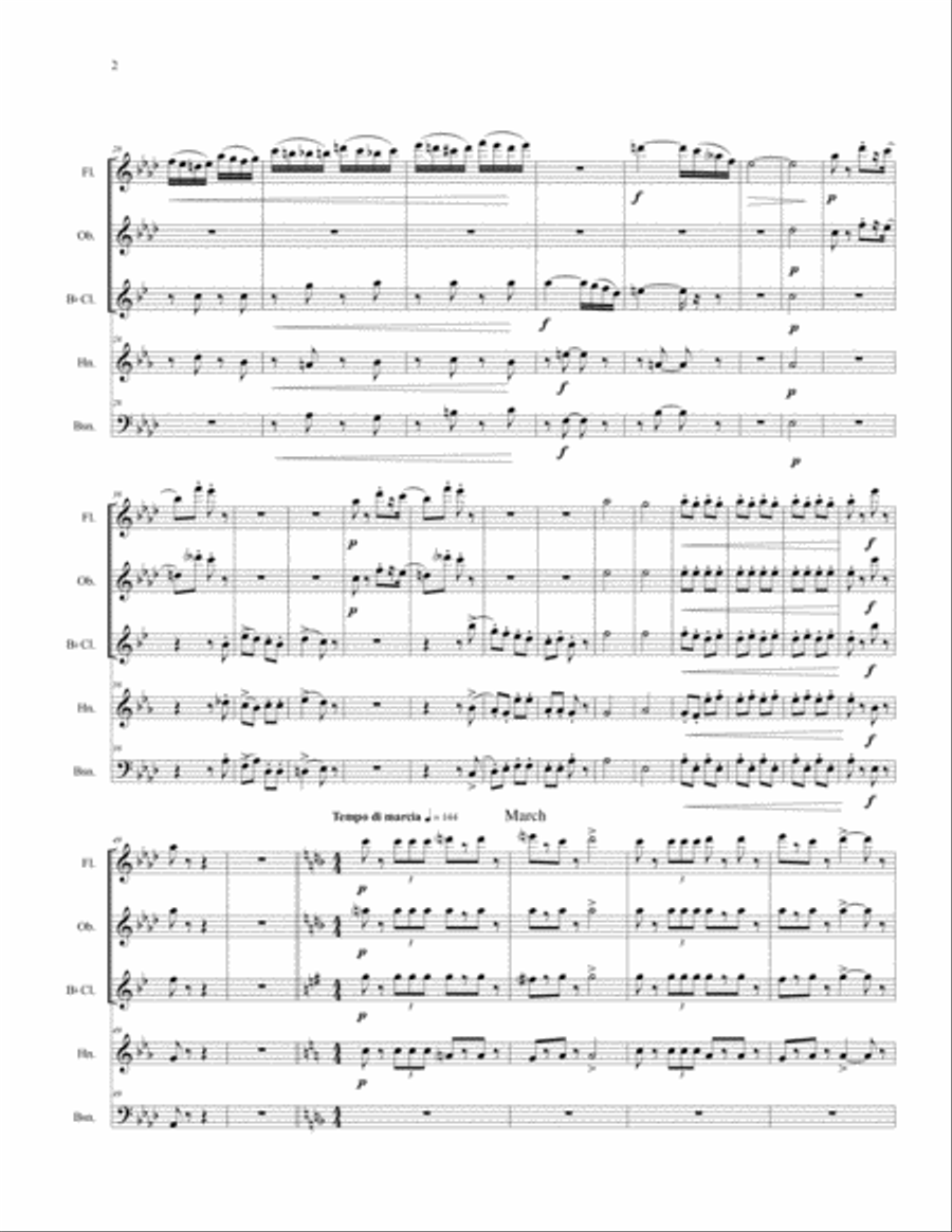 A Night at the Ballet - The Nutcracker for Woodwind Quintet Woodwind Quintet scores gallery preview page 4
