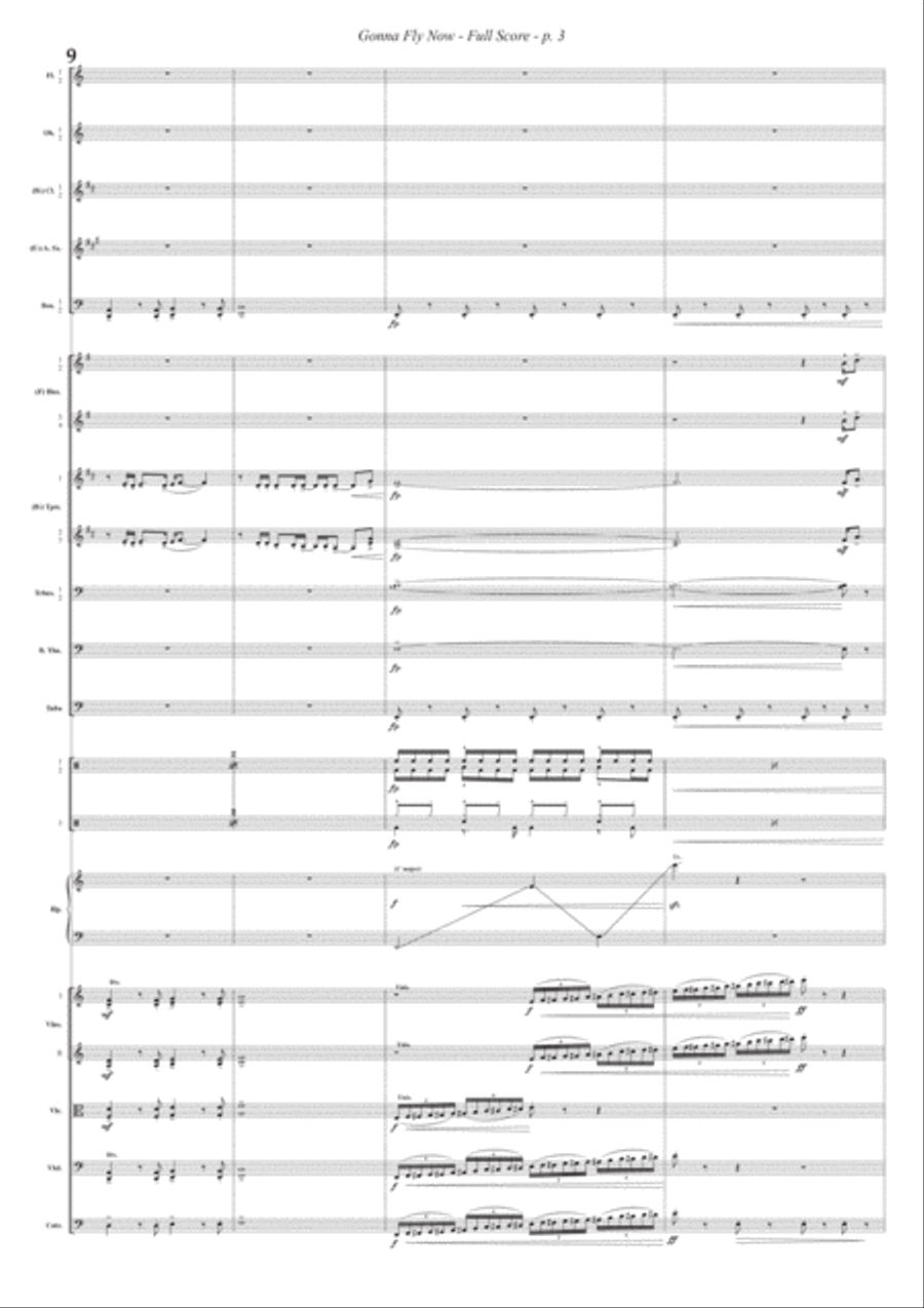 Gonna Fly Now Full Orchestra scores gallery preview page 4