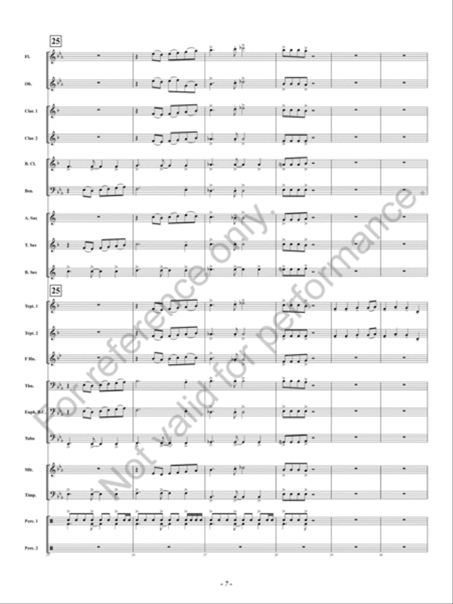 Spangled Concert Band scores gallery preview page 8