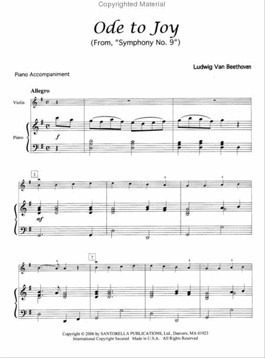 Popular Wedding Classics for Violin Violin scores gallery preview page 2