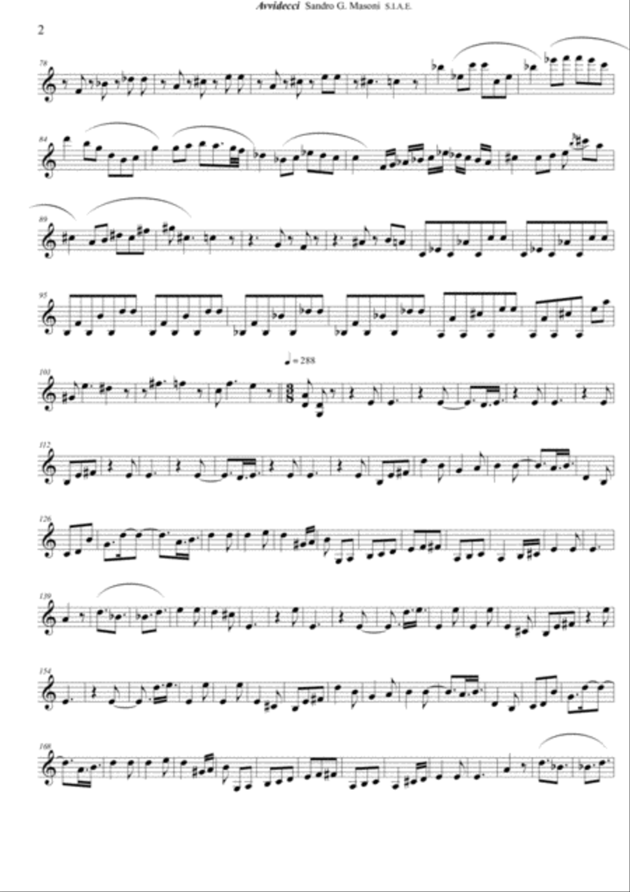 Avvidecci (Violin II part)